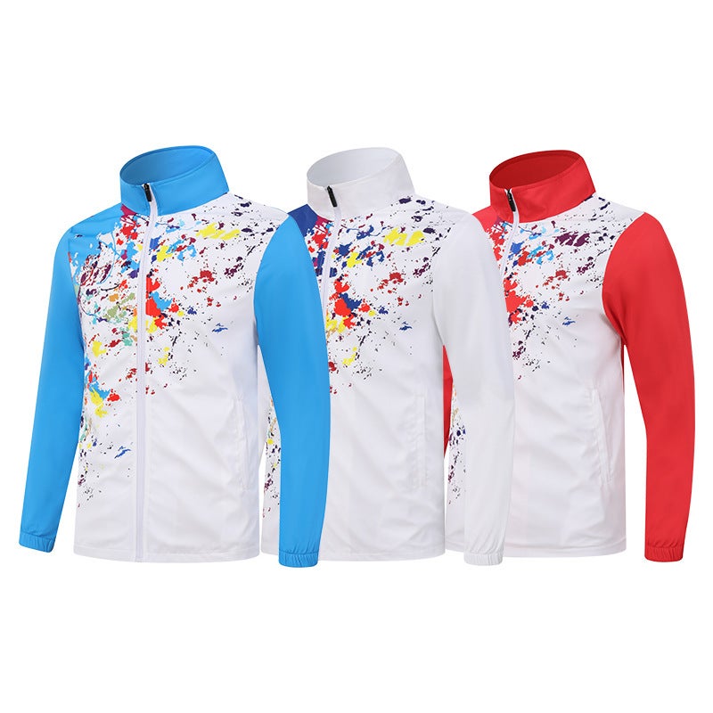 Men'S Vertical Collar Jacket Casual Sports Jacket Trendy Digital Printing Zipper Jacket For Teenagers And Students - Image 2